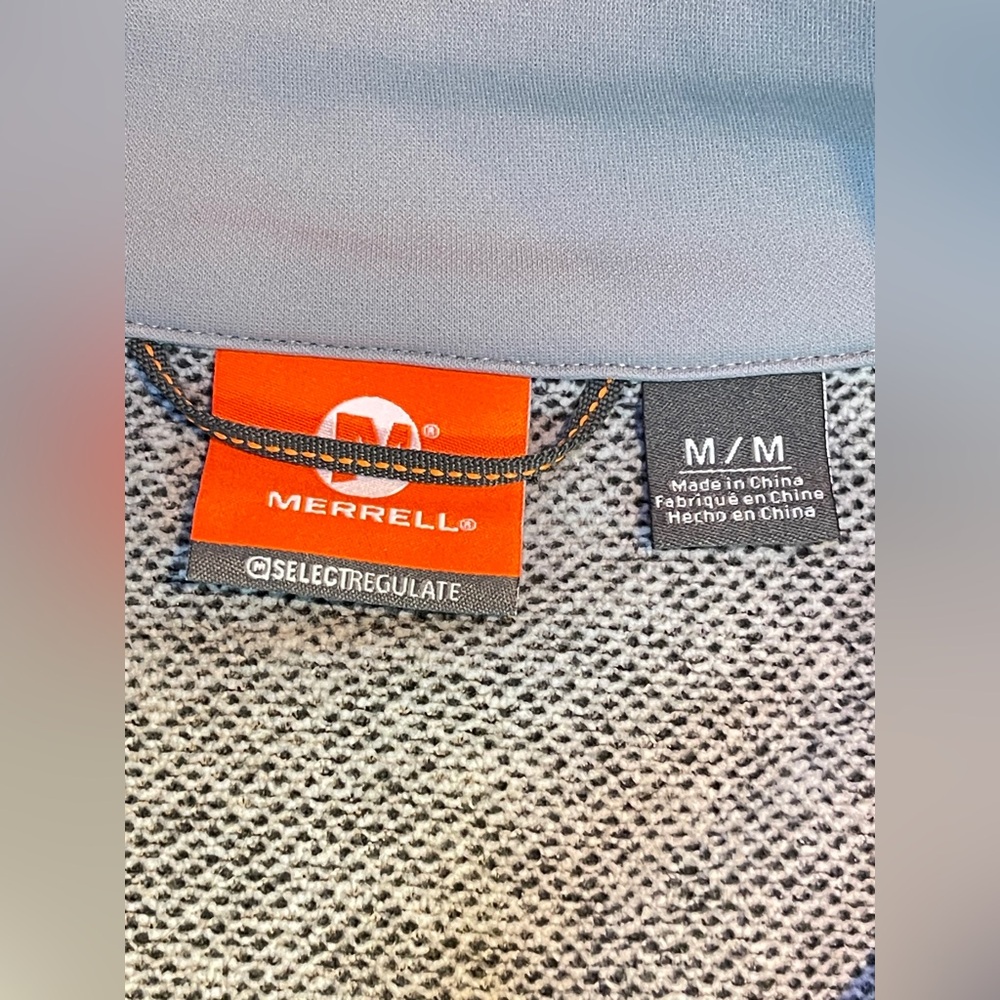 Merrell Men’s Medium Lightweight Jacket Gray Coll… - image 3